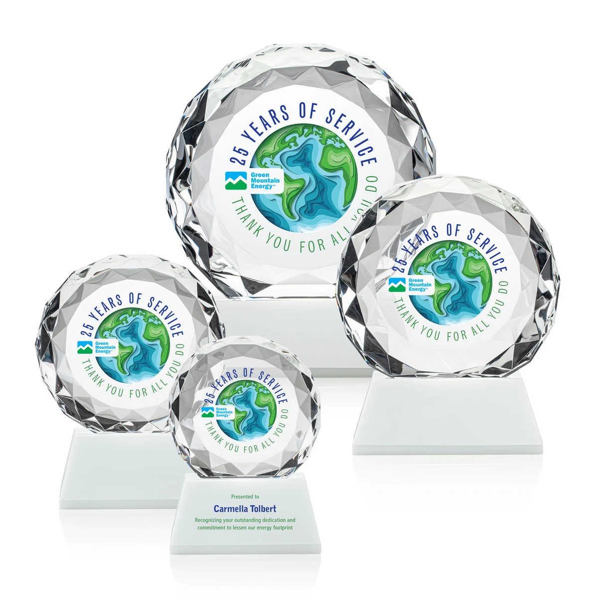 Seville VividPrint™ Award on Entwhistle Base - White 1