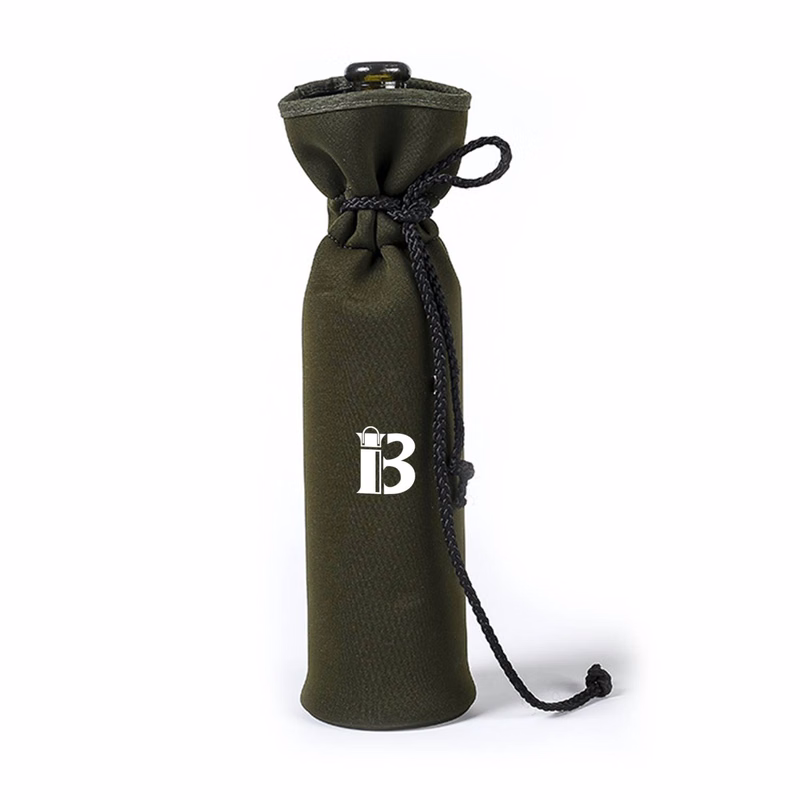 1 Bottle neoprene wine drawstring bag