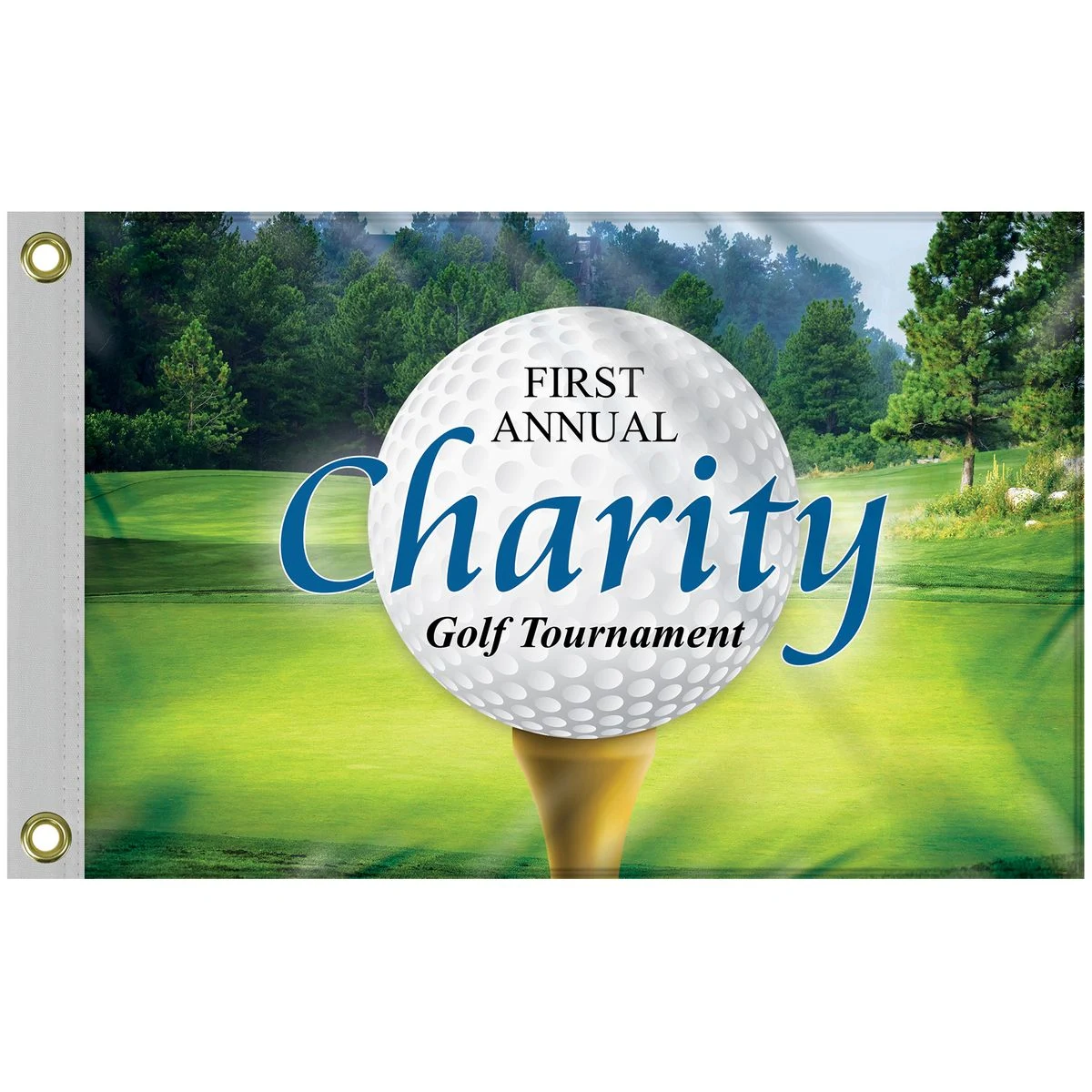 16" x 24" Standard Digitally Printed Single Reverse Knit Poly Flag 1