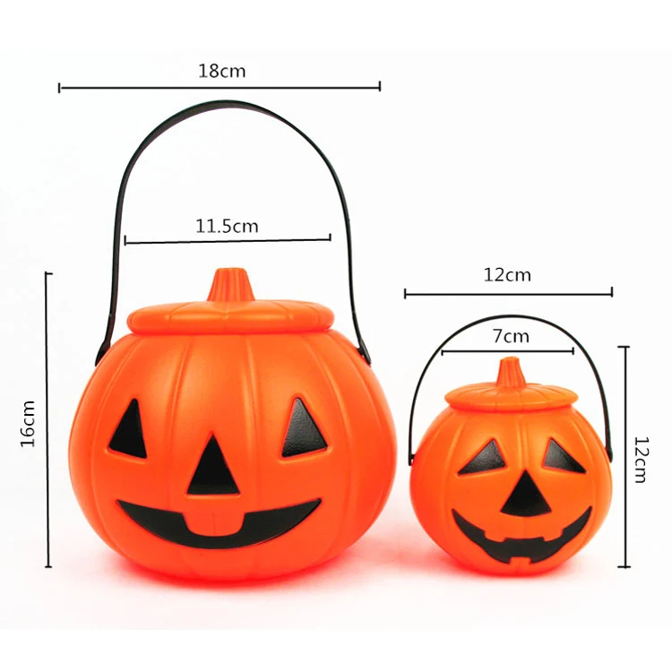 Pumpkin Light Handle Halloween Bucket 1