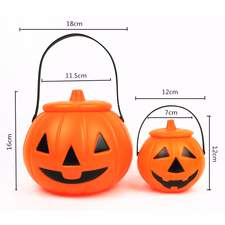 Pumpkin Light Handle Halloween Bucket