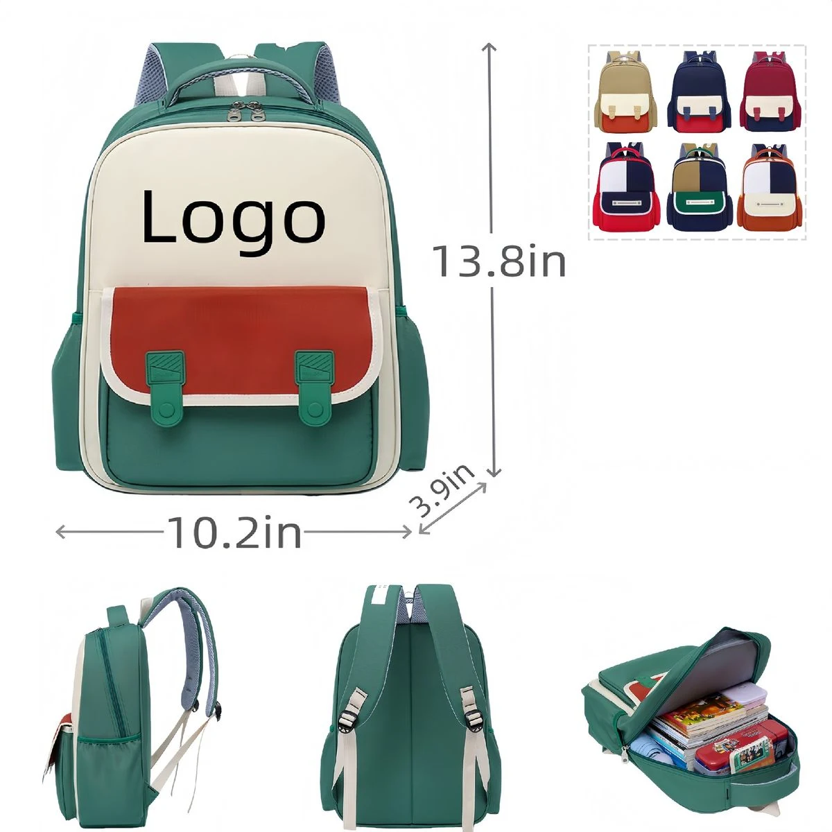 Kids Oxford Cloth Personalized School Bag 1