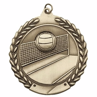 Volleyball Die Cast Medal, 1 3/4"