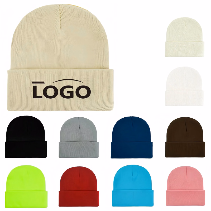Unisex Winter Beanie Cuffed Knit Warm Hat