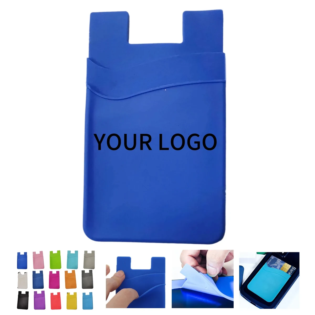 Two Pocket Silicone Phone Wallet 1