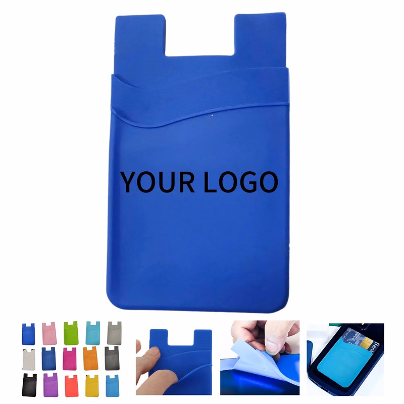 Two Pocket Silicone Phone Wallet