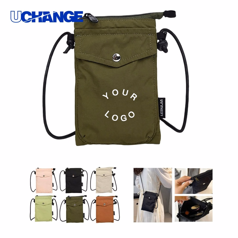 Crossbody Oxford Phone Bag with Zipper for Essentials