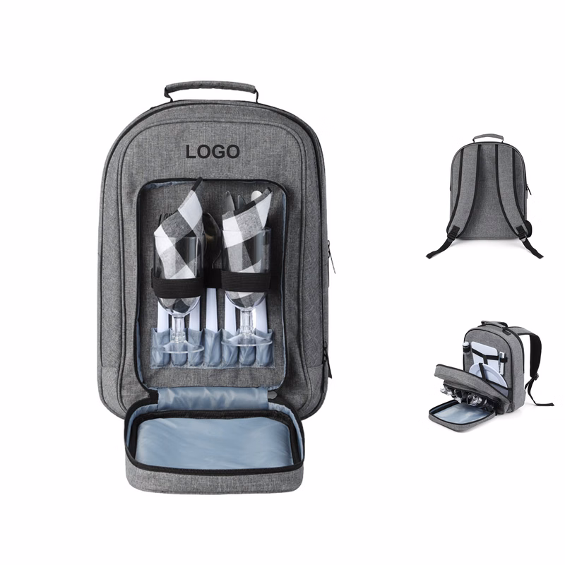 Picnic Backpack for 2 Person with Cutlery (direct import)