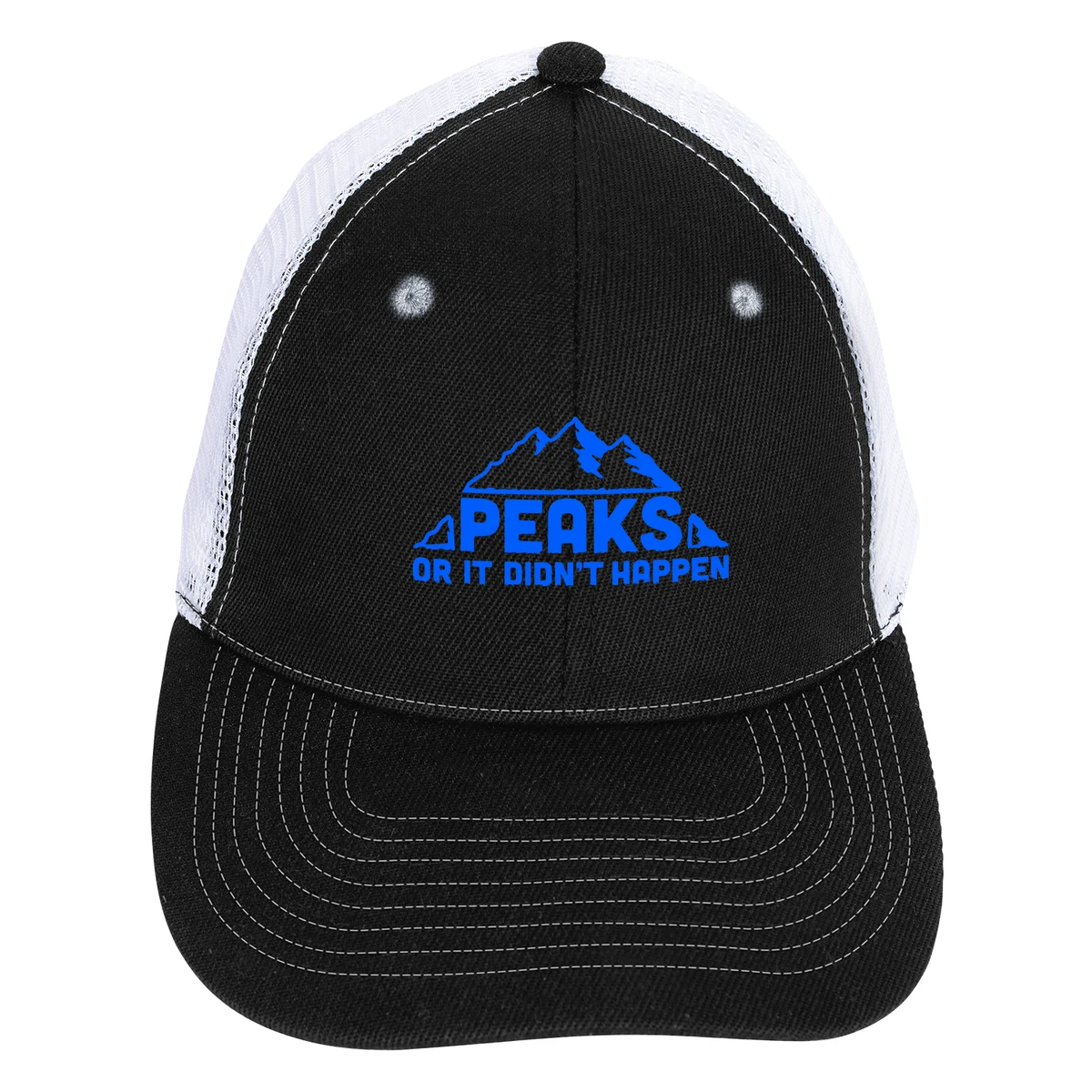 Mid-Profile Accent Mesh Snapback Cap 1