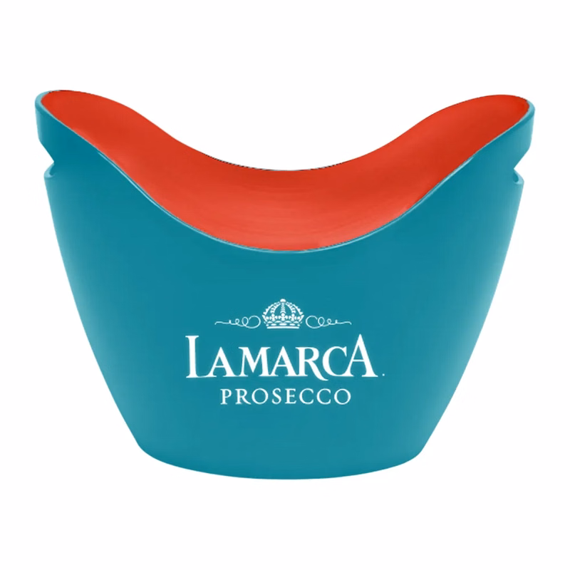 Dual Color Acrylic Champagne Wine Ice Bucket (2-4 Bottle)