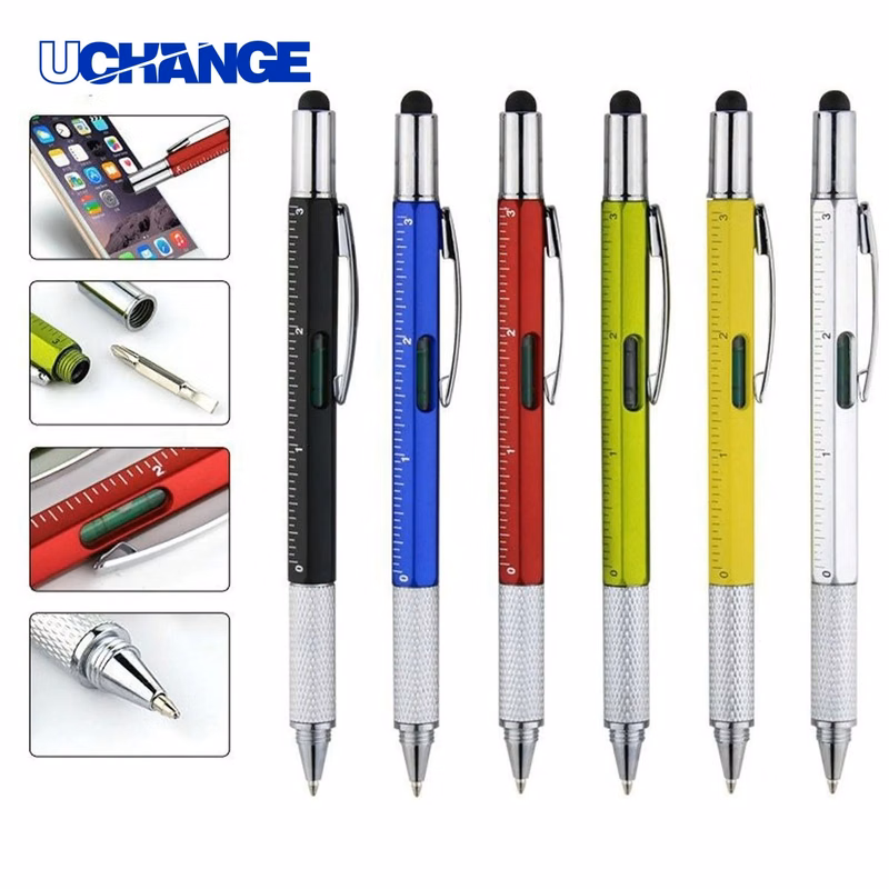 6 in 1 Multi Tool Pen With Ruler And Level Gauge for DIY