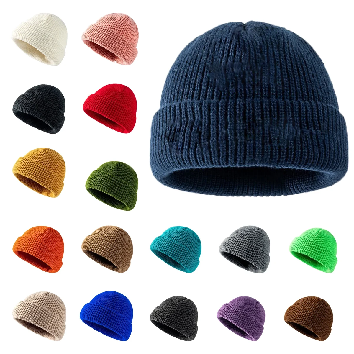 Thick And Warm Knitted Hat For Autumn And Winter 1