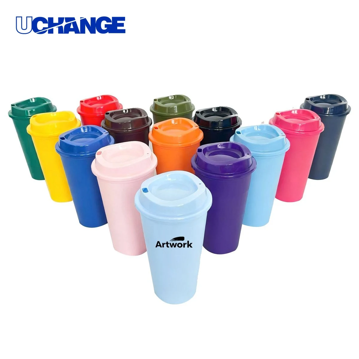 Coffee Milk Tea Straight Cup Container (16oz) 1