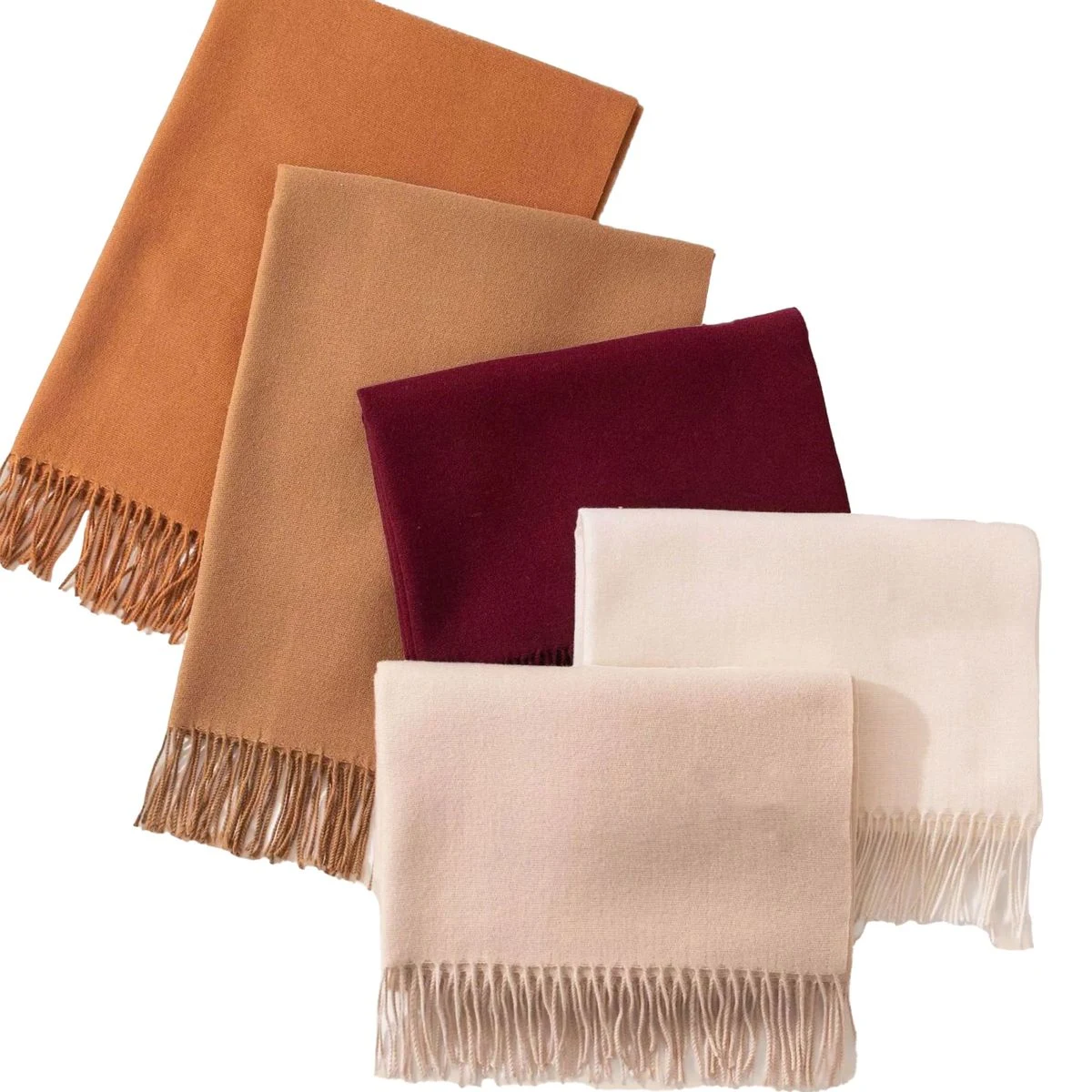 Solid Color Imitation Cashmere Scarf 1
