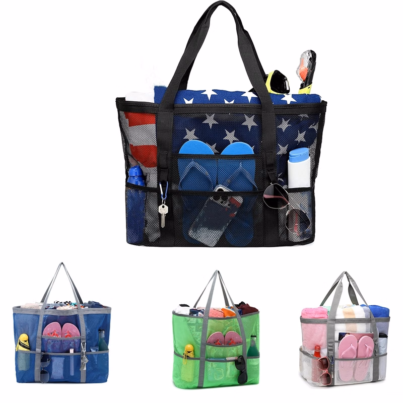 Oversized Mesh Beach Tote Toy Bag