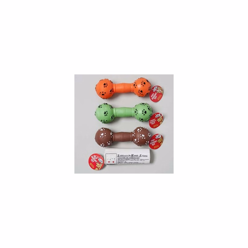 Vinyl Dog Toys - Dumbbell & Newspaper Shapes with Squeaker