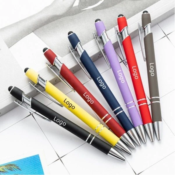 Softy Metal Pen With Stylus - Laser Engraved 1
