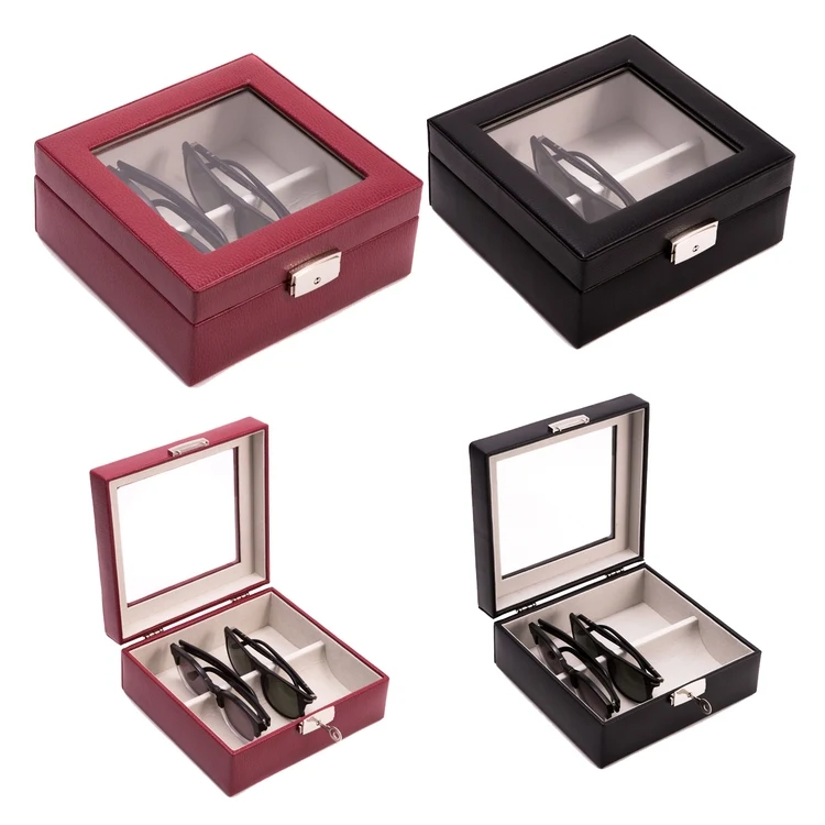 Leather Multi-Purpose Case with Glass Top 1