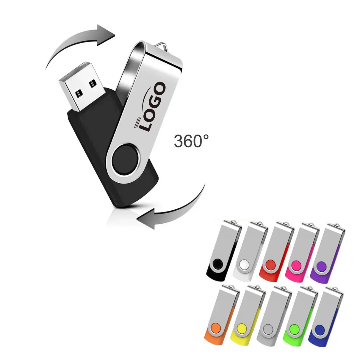 Classic Swivel USB Flash Drive MOQ 10pcs 1