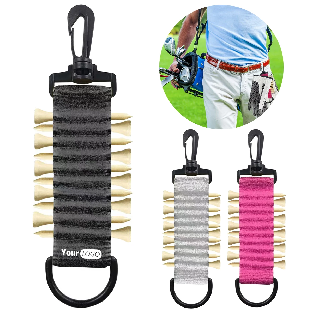 Magic Hair Golf Double-Sided Hook And Loop Nail Clip 1