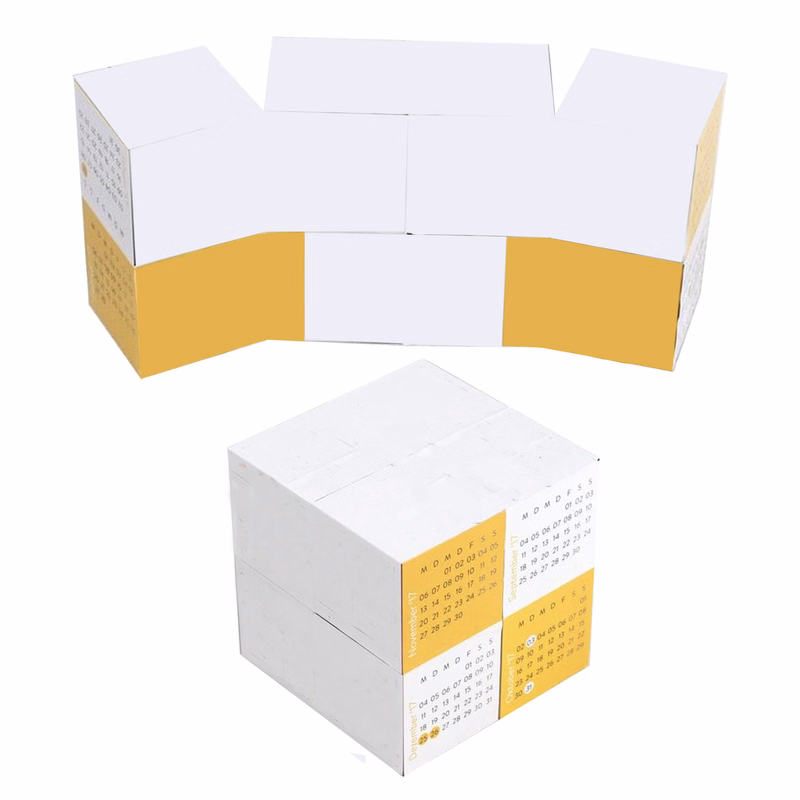 Full-Color Folding Cubes