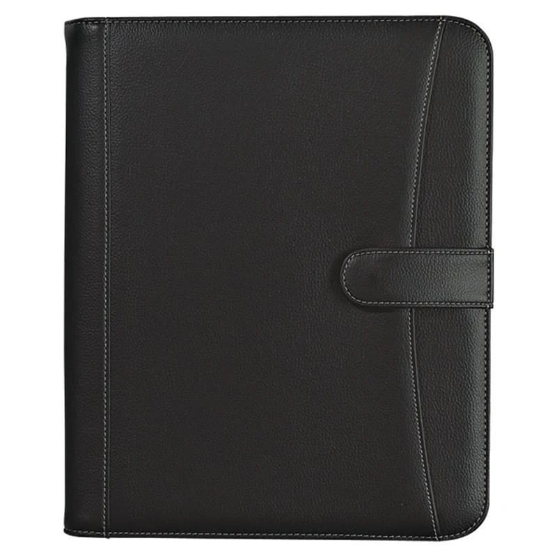 Pebble Grain 8 �" x 11" Zippered Portfolio With Calculator 1