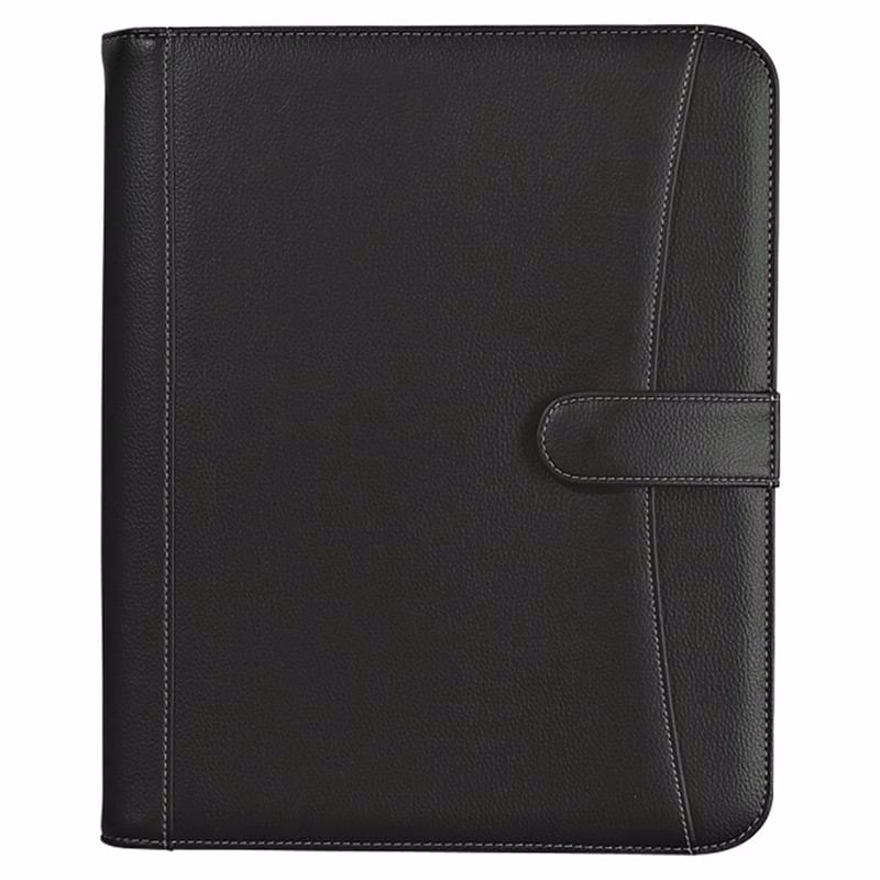 Pebble Grain 8 �" x 11" Zippered Portfolio With Calculator