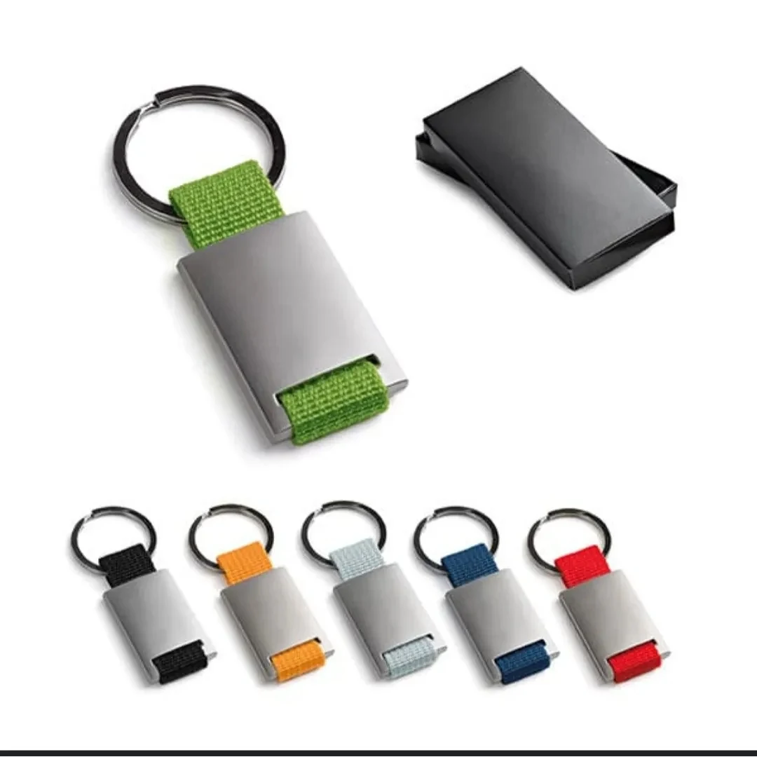 Metal Multi-color Braided Keychain 1