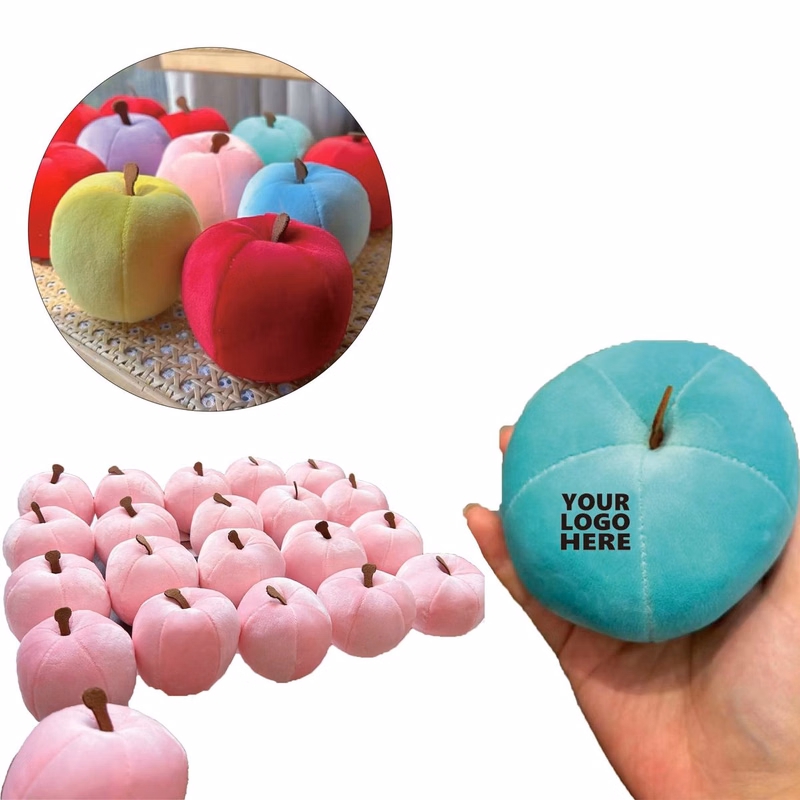 Cartoon Apple Plush Decompression Toy