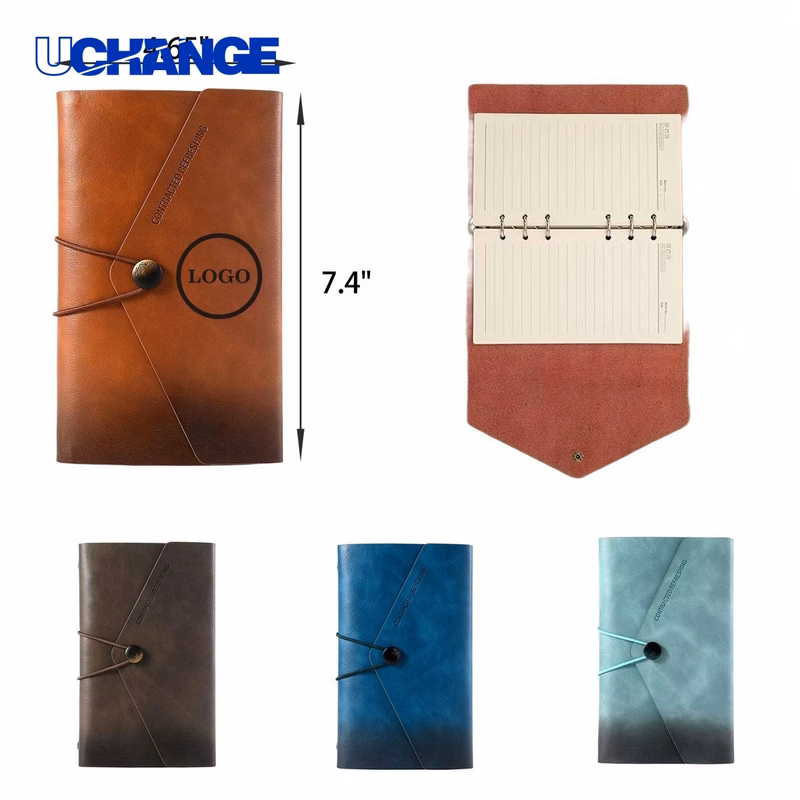 Durable PU Leather Notebook Journal Full Color