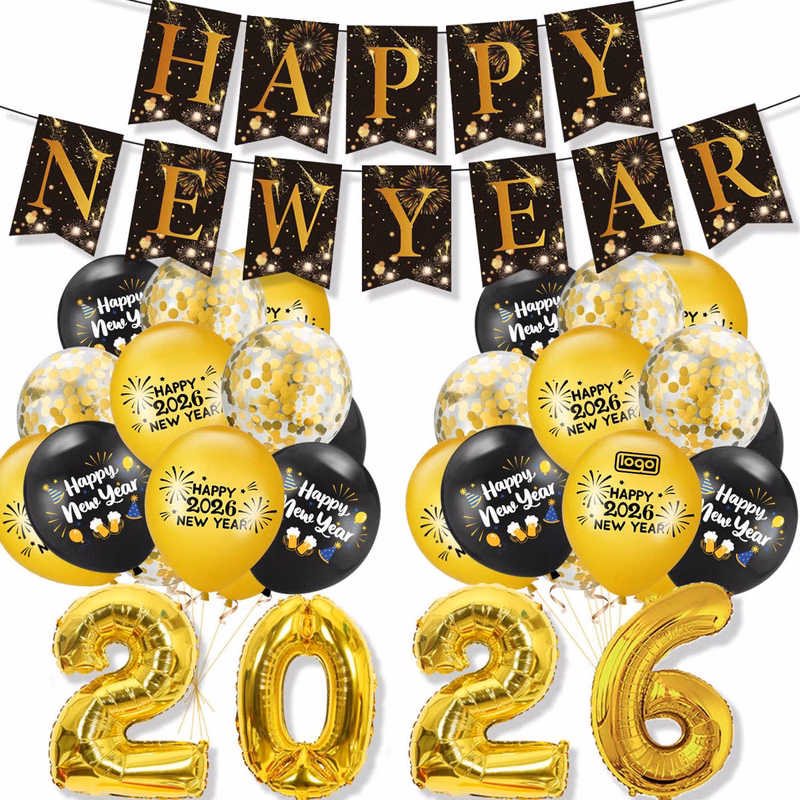 2026 Happy New Year Party Decorations