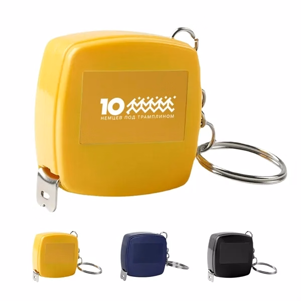 Custom Metal Die Cut Keychain Full Color — Corporate Logo Personalized Key Ring