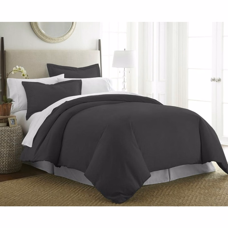 Duvet Cover Sets - Black King 3 Piece