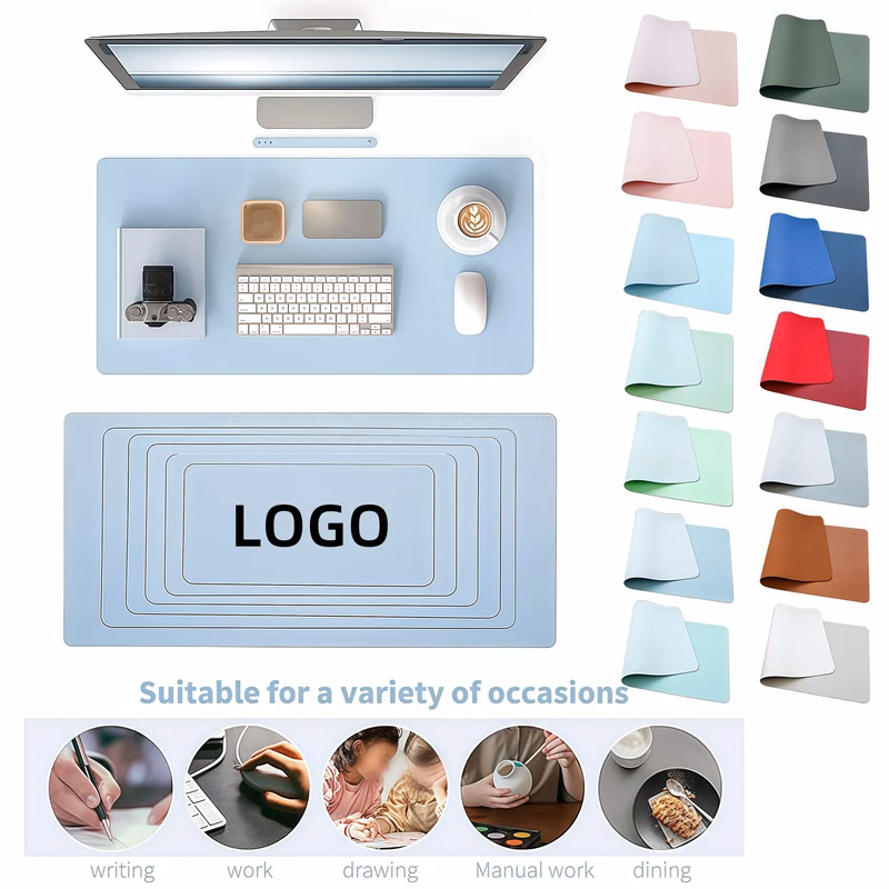 MOQ Leather Desk Mat Waterproof Blotter Pad For Office