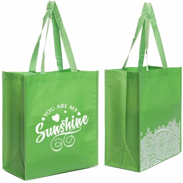 Custom Laminated RPET Gift Bags (9.5"W x 11"H x 7"D)