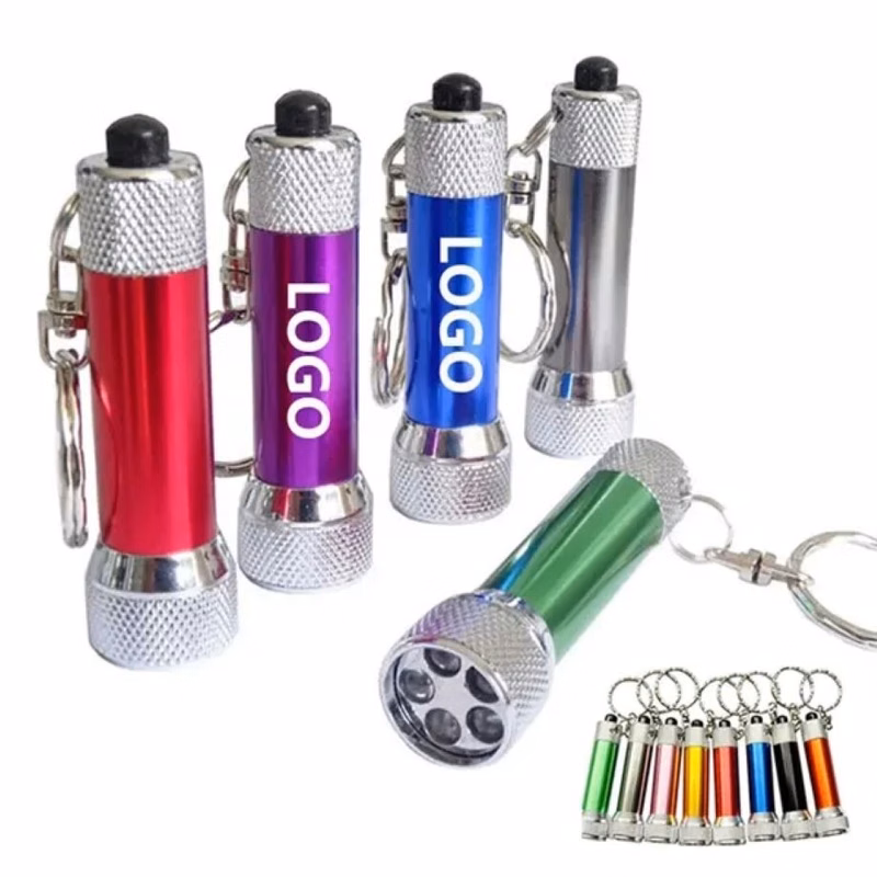 Custom Mini Aluminum Alloy Portable LED Flashlight Keychain