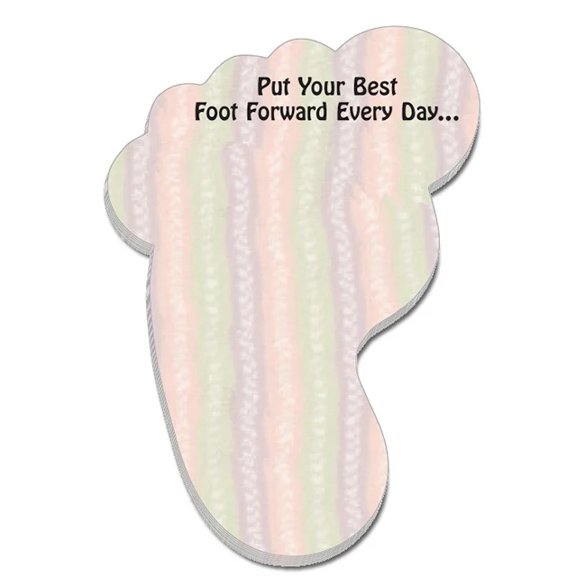 Adhesive Note Shape - Foot (2.5x3.5) - 25 Sheets 1