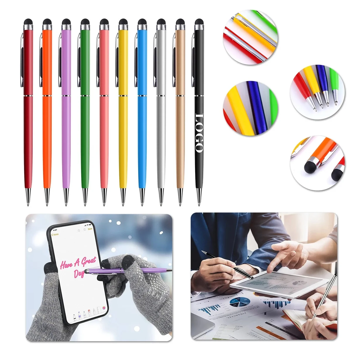 Stylus Pens Universal Ballpoint 2 In 1 1