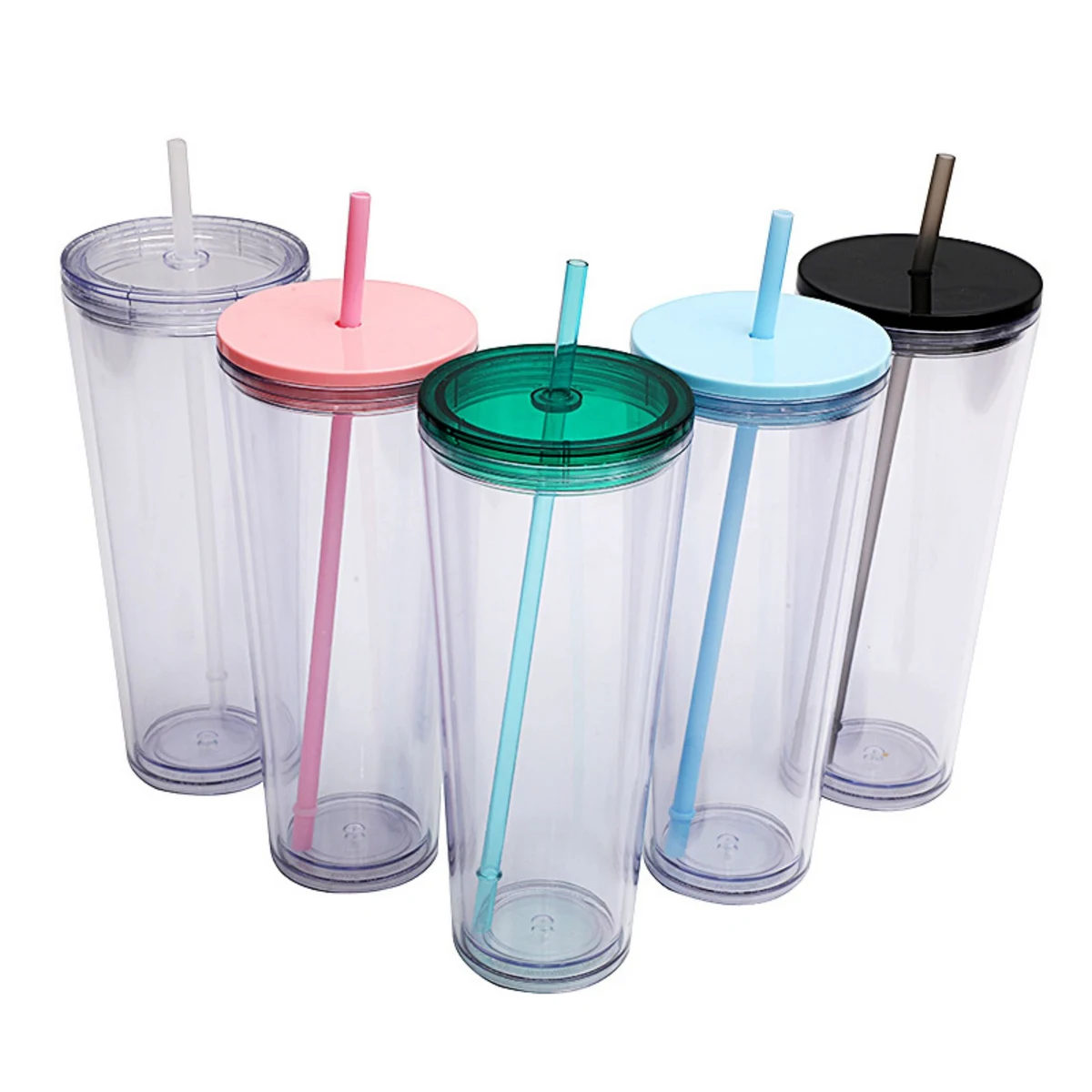 26 oz Fashion Double Layer Straw Cup 1