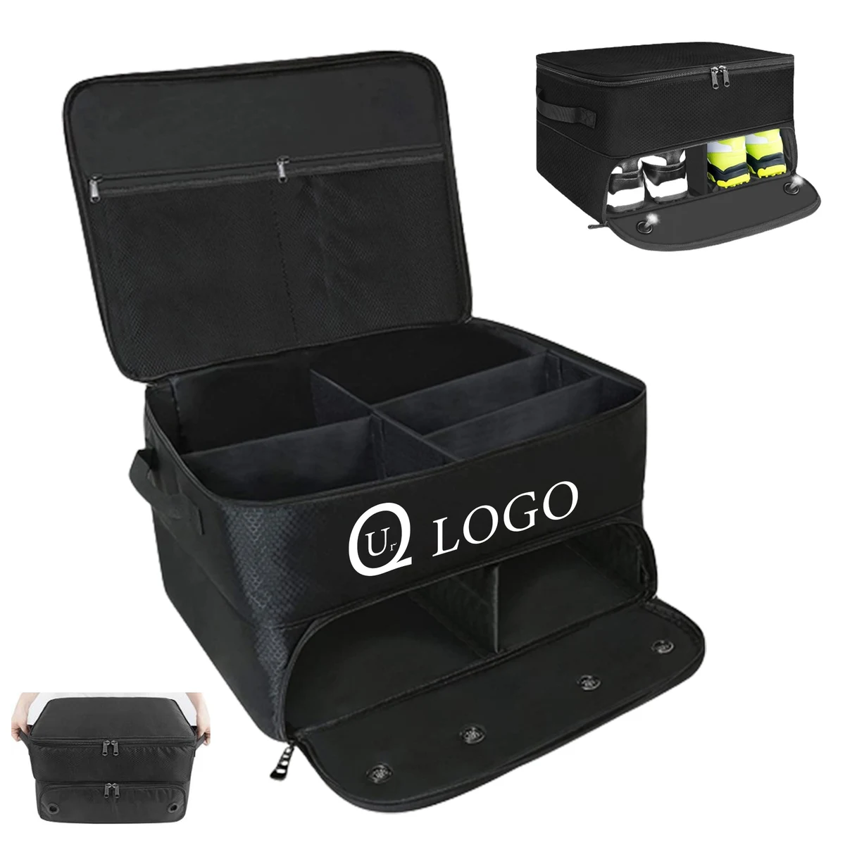 Waterproof Double Layer Golf Shoe Bag 1