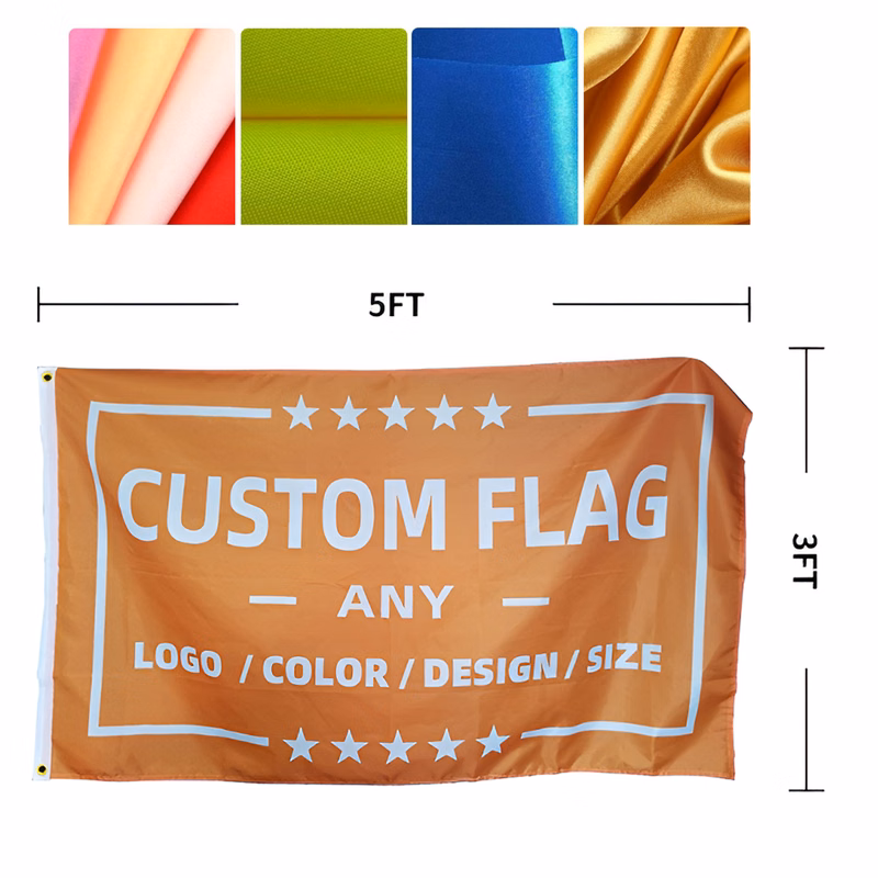MOQ 10 PCS Durable Custom 3X5 Ft Flag