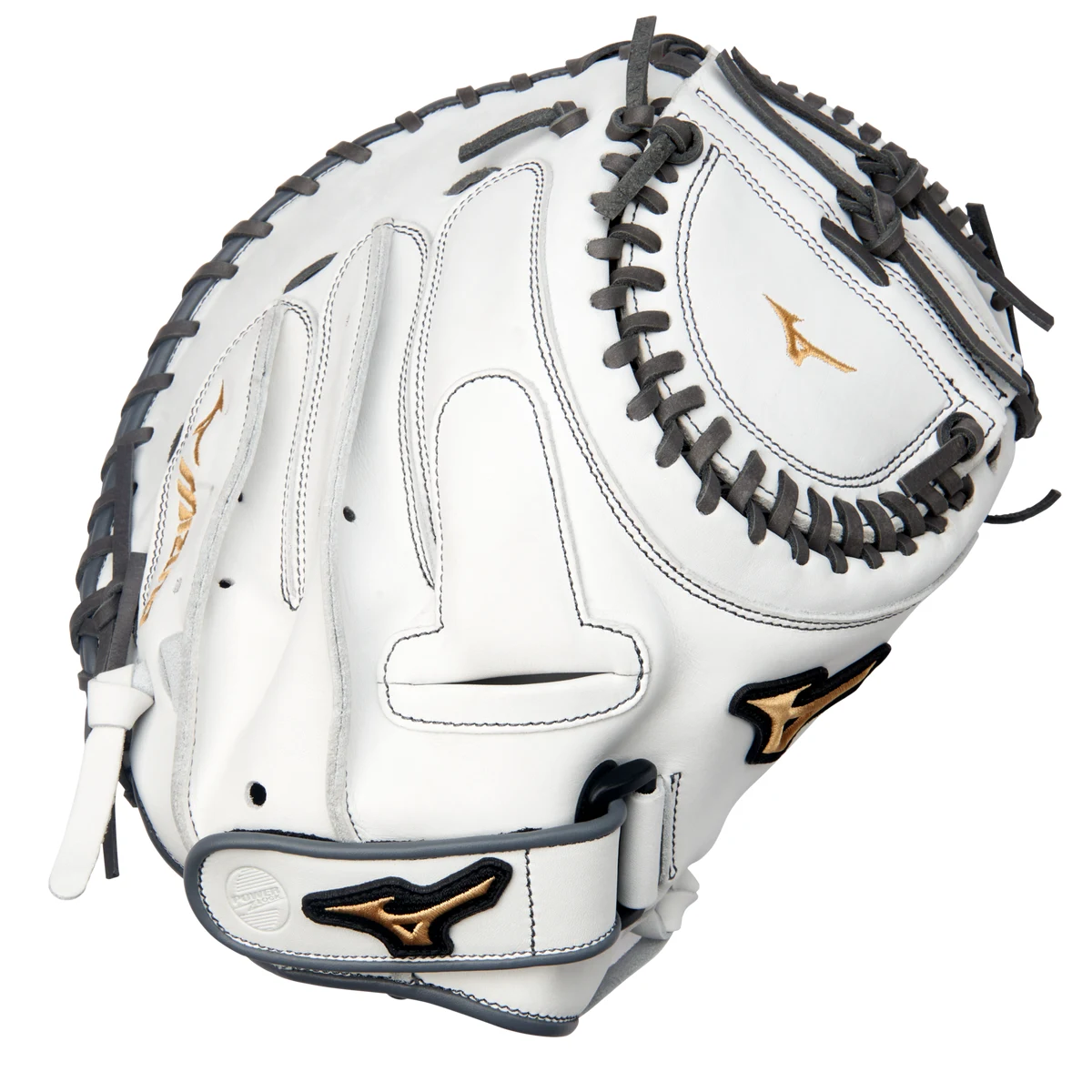 MVP Prime Fastpitch Softball Catcher's Mitt 34", BioSoft Leather, Center Pocket Design 1