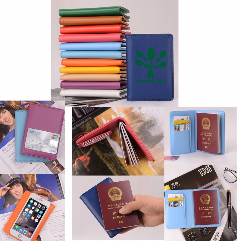 RFID Blocking Premium PU Leather Passport Holder Travel Wallet Cover Case