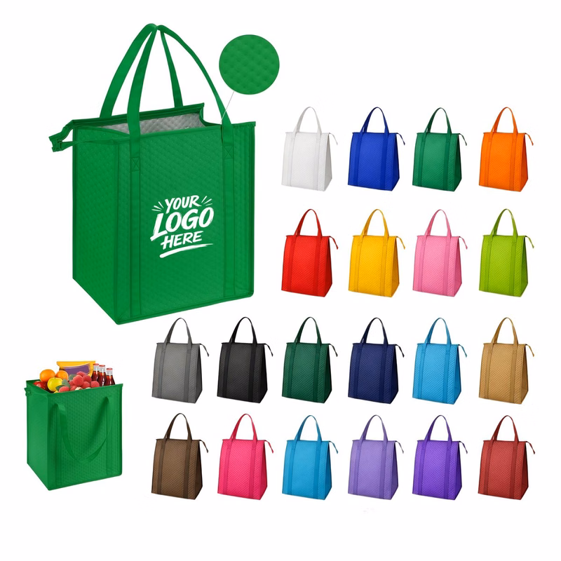 Insulated Nonwoven Tote With Foil Lining Carrier