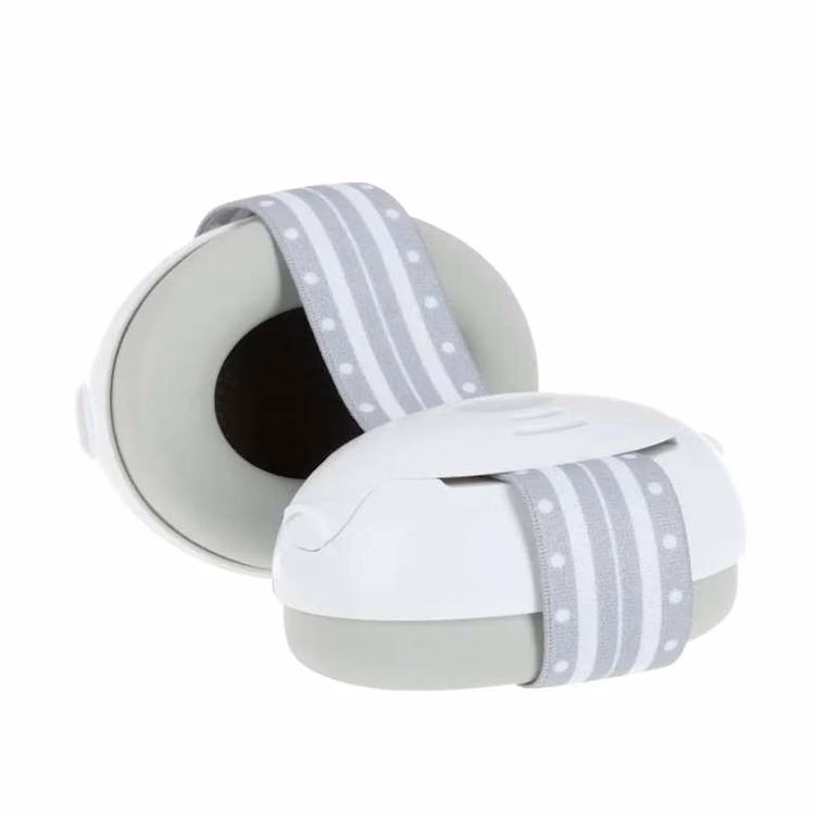 Nuby Soft Sounds Earmuffs - White Adjustable