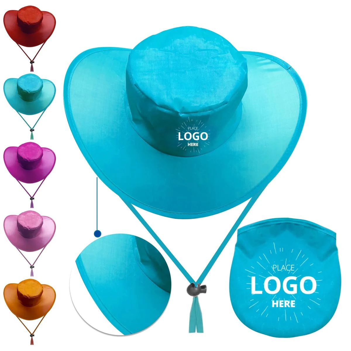 Twist and Fold Colorful Sun Hat 1