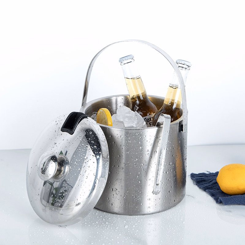 Double-Wall Stainless Steel Ice Bucket