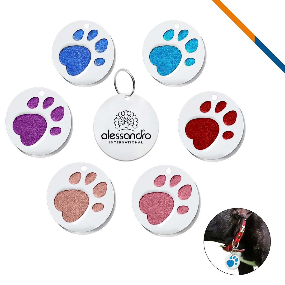 Crystal Paw Tags 1