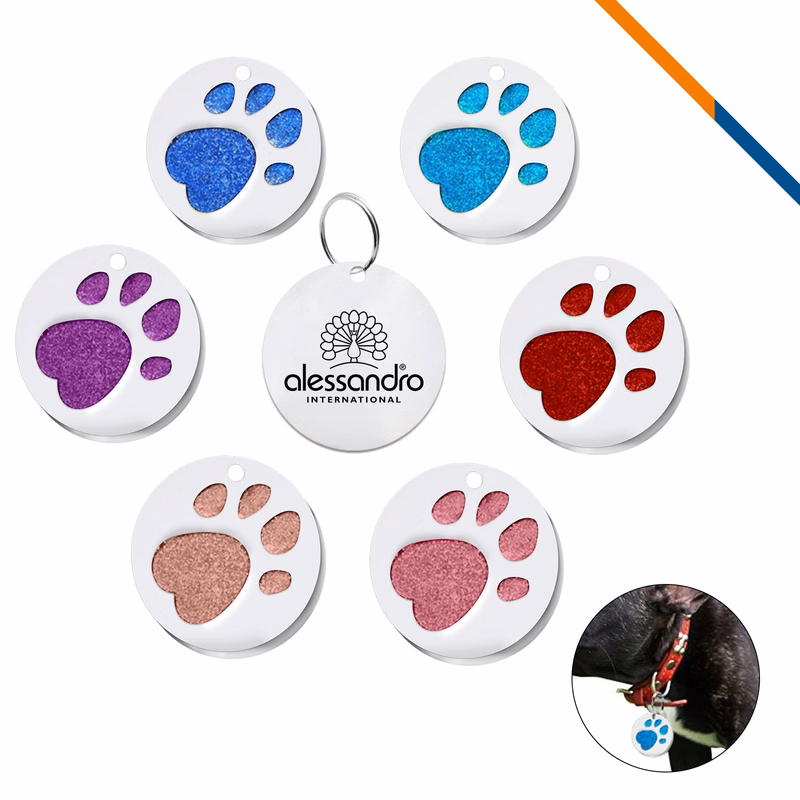 Crystal Paw Tags