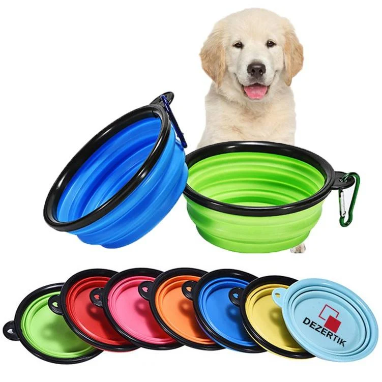 12/23/34oz Collapsible Pet Bowls w/ Carabiner 1